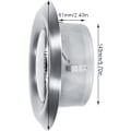 Miniatyrbillede 4 af 5: Justerbar Rund Luftudluftning Væghængt Sølv Justerbar Loftventilation Rustfrit Stål Rund Ventilationskanal (100 mm)