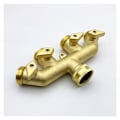 Miniatyrbillede 3 af 5: Slangefordeler (4-vejs), Messing Have Slange Adapter Firevejs Splitter Adapter Kugleventil Tap Hane Slangekobling