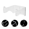 Miniatyrbilde 5 av 5: 2-pakks holdbar klar akryl gitar veggmontering brakett holder for gitar fiolin