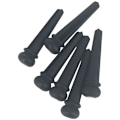 Miniatyrbillede 2 af 4: 12X Ebenholt Guitarbro Pins, End Pin, Abanlone Dot (Sort)
