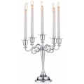 Miniatyrbilde 1 av 5: Sølv Candelabra Lysestake 5-Arm Lysestaker 27cm Høy Representerer Spisslys for Midtstykker Bursdagsfest Bryllup Spisebord Chris