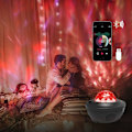 Miniatyrbilde 4 av 4: Stjernehimmel-projektor, LED-stjerne/vann-bølge-stjerne-projektorlampe/Bluetooth-høyttaler perfekt for fest--