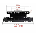Miniatyrbilde 2 av 5: Universal Nummerplateholder Svart Legering Frontfanger LED-lysstang og Arbeidslys Nummerplatefestebrakett for 4x4 Bil Lastebil