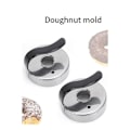 Miniatyrbild 3 av 5: Rostfritt stål munkform kakform multifunktionell munkring fondant kakmuffinstillverkare bakform 6-pack