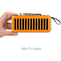 Pikkukuva 4 / 5: Aurinkoenergialla toimiva kannettava Bluetooth-kaiutin ulkoilun taskulamppu tukee korttia/U-levyä/oranssia FM-radiota