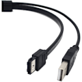 Miniatyrbild 2 av 4: 22-stifts SATA till ESATA 2,5-tums hårddiskdata USB-driven kabeladapter för optimerad för SSD, stöder UASP SATA III/EC-SSHD