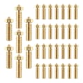 Miniatyrbillede 1 af 5: 35 stk. messingdyse-sæt 0,2 mm 0,3 mm 0,4 mm 0,5 mm 0,6 mm 0,8 mm 1,0 mm 3D-printerdyse ekstra ekstruderdyse M6