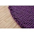 Miniatyrbillede 2 af 3: Halvcirkel bademåtte, blød absorberende chenille fuzzy badekar måtte skridsikker tæpper halv måne bademåtte til badekar maskinvaskbar -Lilla-40 x 60-