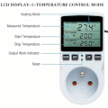 Miniatyrbilde 3 av 5: Termostatkontakt, Digital Timerkontakt, Programmerbar Digital Kontakt med Sonde, Programmerbar Digital Timer, Oppvarmingstermostatkontakt for Drivhus