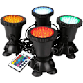 Miniatyrbillede 3 af 5: Vandafvisende Neddykkelige LED-Overlygter RGB Spotlampe, Justerbar IP68 Vandafvisende Lampelys til Udendørs, Have, Pool, Dam