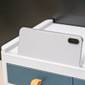 Miniatyrbillede 4 af 5: 1 stk. Laptop PC Stativ Bord Bord Opbevaring Organizer Hylde Computer Skærm Forhøjer Holder Stativ Hvid