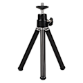 Miniatyrbild 1 av 5: Bärbar Mini Tripod Lätt Aluminiumlegering Justerbar Mini Tripod för Kamera Projektor Svart