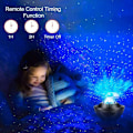 Miniatyrbilde 4 av 5: LED Stjernehimmel-projektor med fjernkontroll, 3 i 1 Galaxy-lys, stjernehimmel-projektor med Bluetooth-høyttaler/Stjernehimmel/360° roterende hav B