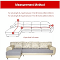Miniatyrbilde 3 av 5: Stretch Sofa Trekk Hjørnesofa Trekk Polyester Trekk Stretch L-Formet Sofa Trekk + 2 stk Putetrekk()