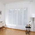 Miniatyrbilde 5 av 5: 2 stk. Supermyk, stort håndfølelse hvite tyllgardiner for moderne dekorasjon Solid Chiffon Voile Transparent Voile