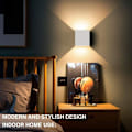 Miniatyrbillede 2 af 5: 2 stk. 6W LED væglampe Op og Ned Indendørs væglampe Moderne Aluminium Belysningsarmaturer til stue soveværelse badeværelse køkken spiseværelse,