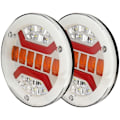 Miniatyrbillede 1 af 5: 2 dele 43 LED lastbil baglygter til trailer campingvogn stop bremse DRL blinklys