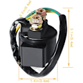 Miniatyrbillede 3 af 5: Startrelæ Solenoid til 4-takts GY6 Motor 50cc 150cc 200cc 250cc ATV Dirt Bikes Scootere Go Kart Dne Buggys 4 Hjulere Pit Bike Moped Roke