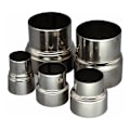Miniatyrbilde 3 av 3: Røykavtrekk i rustfritt stål, reduksjonsrør, tilkoblingsrør, skorsteinsforing, adapter - Ø80mm / Ø60mm（1 stk）