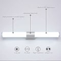 Miniatyrbilde 3 av 5: LED baderom speil lampe, akryl sminke speil lampe, ramme belysning, aluminium baderom vegglampe for soverom, dusjrom, korridor, varmt lys