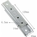 Miniatyrbillede 2 af 5: 4.7 Hovedgærde Monteringsbeslag Panel Vægmontering Sammenlåsende Ophæng Heavy Duty Sofa Forbindelse Universal Metal Forbindelse (2 Par)