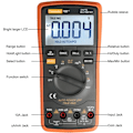 Miniatyrbillede 2 af 5: TRMS 6000 Auto Range Digital Multimeter med Batteri Alligator Klemmer, Testledninger, AC/DC Spænding/Tælling, Spændingsalarm, Amp/Ohm/Volt Multi-Tester/Diod