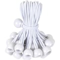 Miniatyrbillede 1 af 5: 4 Tommer Toggle Ball Bungee Snøre, Hårdt Slidstærkt Fastgørelsesreb med Hvid Bold til Udendørs Markiser, Telte, Cargo, Ly, Pavilloner, UV-Beskyttet (30 Stk)