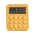 Miniatyrbild 1 av 5: Digital Kökstimer Studentpåminnelse Matlagning Nedräkning Multifunktionell Tidshanterare Gul