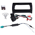 Miniatyrbilde 1 av 5: Bildekk Fascia Ramme for TT MK2 2006-2014 2 Din 9 Tommers Ledningsnett Stereo Panel Adapter Strømkabel Canbus