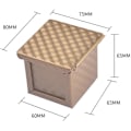 Miniatyrbillede 2 af 5: 2X Firkantet Brødform med Låg Toast Pullman Non-Stick Mini Box