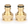 Miniatyrbillede 1 af 5: 2-delt Havehane-Kobberhane-Stikforbindelse, 2-i-1 Hane-Adapterbeslag, 1/2 Tomme og 3/4 Tomme Hun til Slot Adapter, 20 mm til 25 mm, til Havehane