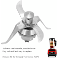 Miniatyrbillede 4 af 5: Knivblade i gummi til Vorwerk Thermomix TM21 TM 21 Rustfrit Stål Udskiftning Blender Køkkenrobot