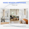 Miniatyrbilde 4 av 5: Håndvevd kvast taklampe Bohemian soverom og bad taklampe varm hvit