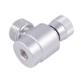 Miniatyrbillede 3 af 5: CO2-cylinderadapter til genopfyldning, regulator til hjemmelavet gascylinder, M10X1 til W21.8-14-adapter til argon, CO2, blandet gas, sølv