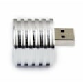 Miniatyrbillede 5 af 5: Elektrisk aluminium lommelygte 3W USB LED lommelygte: hvid