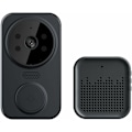 Miniatyrbild 1 av 5: Trådlös Fjärrstyrd Videodörrklocka, Smart Hem Wifi Dörrklocka Utomhus Trådlös Dörrklocka Kamera Klocka Tvåvägs Ljud Intercom Nattseende Smart Life APP