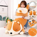 Pikkukuva 2 / 5: Corgi-koiran suuri jättimäinen Squishmallow -pehmolelu tyyny täytetty eläin