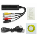 Miniatyrbilde 1 av 5: VHS til digital konverter USB 2.0 videokonverter VHS lyd fangstboks VCR VHS TV til digital konverter støtte Win 7/8/10