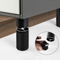 Miniatyrbilde 5 av 5: Moderne Sofabein i Aluminiumlegering, Utskiftbare Møbelbein 20 cm, for Seng, Kommode, Sylinderformet Metall Kaffebord Møbelbein