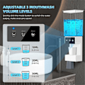 Miniatyrbillede 2 af 5: 700 ml Badeværelsesdispenser, Væghængt Genopladelig Automat Til Børn & Voksne