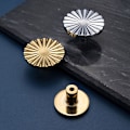 Miniatyrbilde 5 av 5: 1 stk skuffeskuff kjøkkenutstyr skuffhåndtak nordiske skuffeknapper messing kommode enkelt solsikkehåndtak (30mm)