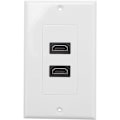 Miniatyrbilde 1 av 5: Hdmi 2-Port 1080P Veggmontert Plate Panel Socket Kobling Socket Deksel Hot