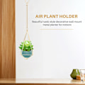 Miniatyrbild 2 av 5: 4-pack luftväxt hängande ställning Himmeli dekor geometrisk planter hängande luftväxter Tillandsia hängande ställning