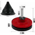 Miniatyrbilde 2 av 5: 4 stk.gressklipperblad-sliper Universal gressklipper-slipertilbehør for gressklippere med 1 stk. bladbalanseringssett, 50 x 47 mm