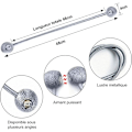 Pikkukuva 3 / 5: 4 kpl Verhotarrat, Magneettiset Verhotarrat Punotut Magneettiset Verhokiinnikkeet Koti- ja Toimistokoristeluun (Harmaa)