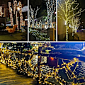 Pikkukuva 3 / 5: Aurinkokäyttöinen LED-valosarja ulkokäyttöön, vedenpitävä, joulujuhla- ja hääkoristevalo - 7M50LED