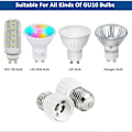 Miniatyrbild 3 av 5: Sockeladapter E27 till GU10, 0-250V, max. 200W, E27 Skruvsockel till Basomvandlare för GU10 LED-lampa, Halogen och CFL-lampa, Keramisk Adapter, Pa