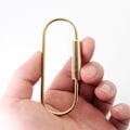 Miniatyrbillede 4 af 5: Holdbar skrue lås klips nøglering, enkel stil bil nøglering til mænd kvinder (2 pakke) (Type 2 lang)