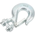 Miniatyrbillede 3 af 5: 5/16 Tommer Clevis Glidekrog med Sikkerhedslås, Heavy Duty Kulstofstål Trækkrog til Trailer Vindespil