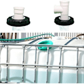 Miniatyrbillede 4 af 5: IBC Låg Filter IBC Tank Tilbehør Nylon Filterdæksel 165mm med Topdæksel IBC Regnvandstank Netfilter Ler Tønde-1